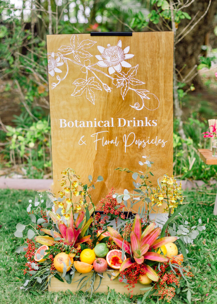 Botanical drinks Embellish Maui Lumeria retreat Leiohu Cosmetics